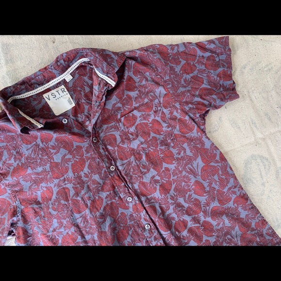 Men’s tropical print button up shirt large - Picture 4 of 4